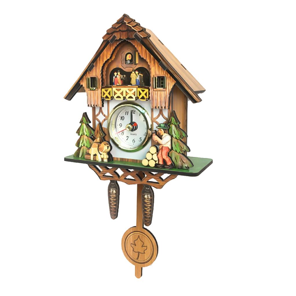 Carved Cuckoo Wall Clock Pendulum