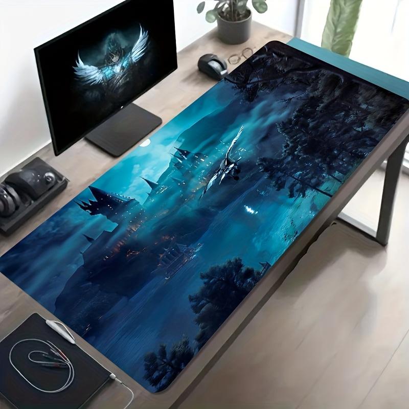Long Hours Desk Mat Mouse Pad Gaming Cloth Surface Anti Slip Rubber Base for PC Laptop Keyboard