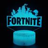 Fortnite Battle Royale Led 3D Night Light For Kids + Remote Control