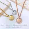 Surgical Stainless Steel CZ Diamond Medal 18K Gold Message Engraving [Galant] Necklace, Rust-Proof, Pendant, (PVD Coating), Unisex, (Gold)