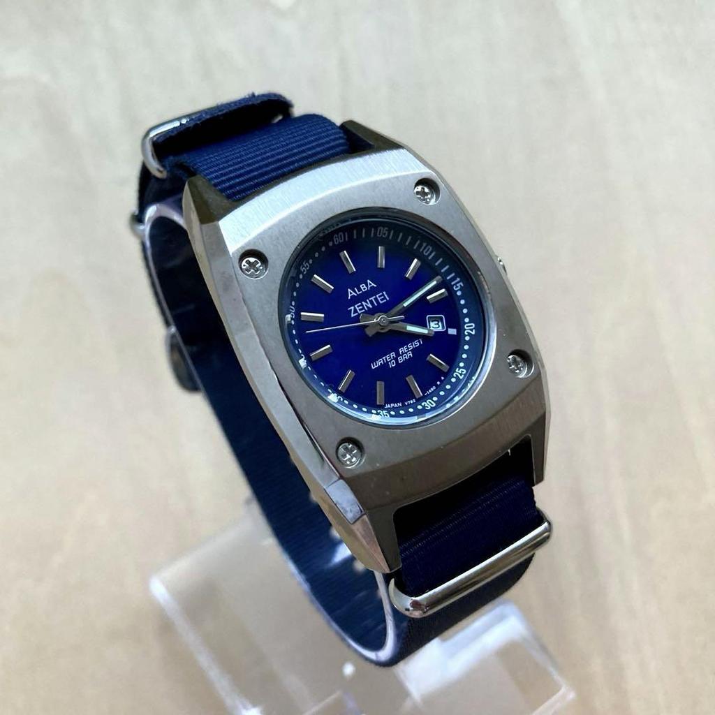 [USED] ALBA ZENTEI V782-0810 Watch, Vintage, Rare