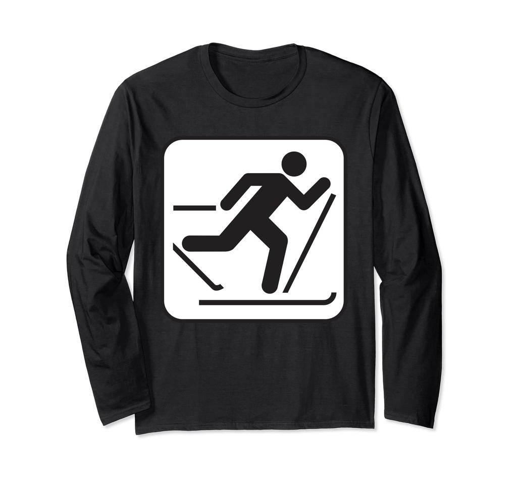 skiing winter sports ski long sleeve Cross-country t-shirt