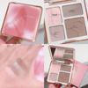 Highlight Repair Makeup Palette Matte Brightening Natural Three-Dimensional Bone Beauty Orange Brown Shadow Nose Shadow Four-Color Comprehensive Plate