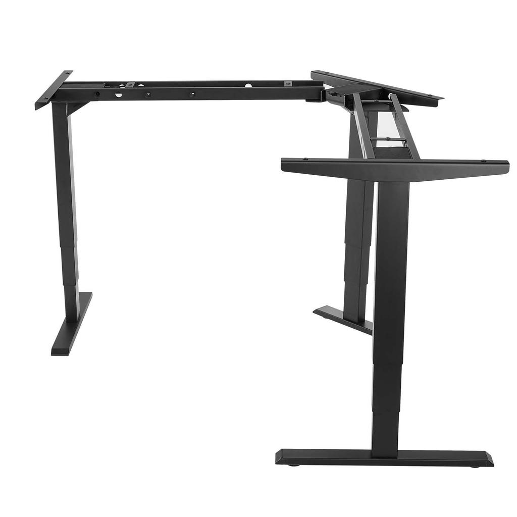VEVOR Standing Desk Frame Triple Motor, Electric 3 Leg Corner Table Legs, Adjustable Height 60-125 Cm