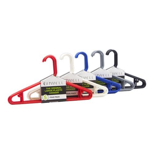 Orwell Original Large Plastic Hanger 5pk