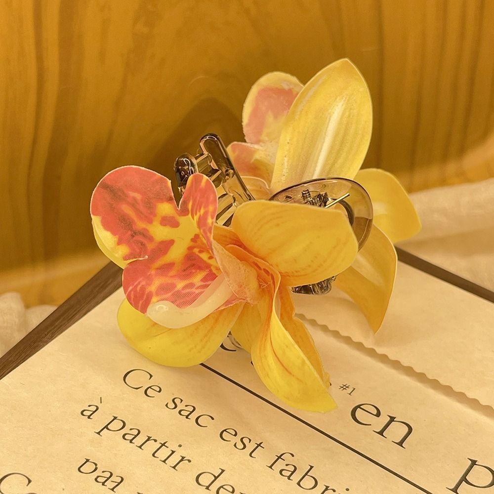 Seaside Flower Hair Clip Cloth Bohemian Style Hair Clip Cute Artificial Flower Hairpin  Beach