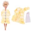 Vestiti Bambola Bambina 3 Pezzi Cappotto Giacca Peluche+ Vestito Gonna/ Pantaloni Abbigliamento per Bambola da 30cm Vestiti Bambola Accessori Bambola Giocattolo per Bambina