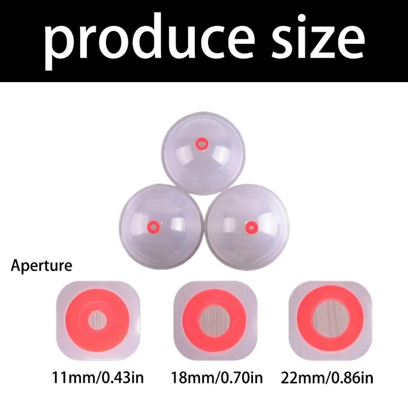 Pack Of 3 Clear Hole Cutter Dust Covers 11mm 18mm 22mm Inner Diameter Dust Bowl For Enhances Safety Debris Monitoring