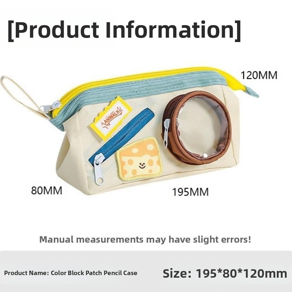 Cartoon Food itabag Pen Bags Large Capacity Zipper Pen Bag New Stationery Storage Pouch