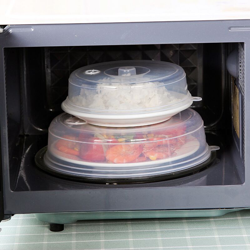 Anti Splatter Heating Sealing Cover Lid with Steam Vents Fresh-keeping Plate Bowl Cover Stackable Microwave Splatter Cover Lid