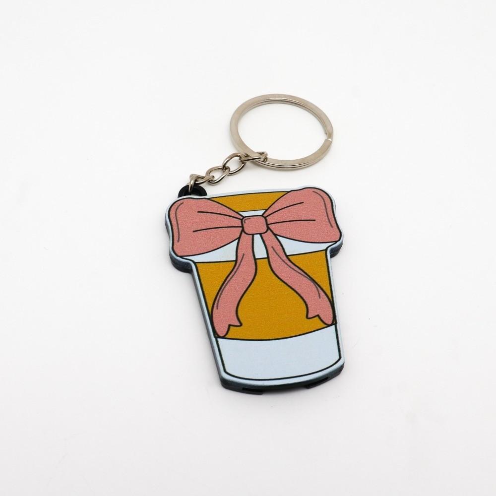 Multi-Function Bottle Opener Keychain 2 In 1 Pendant Bottle Opener Bow Keychain Bottle Opener E