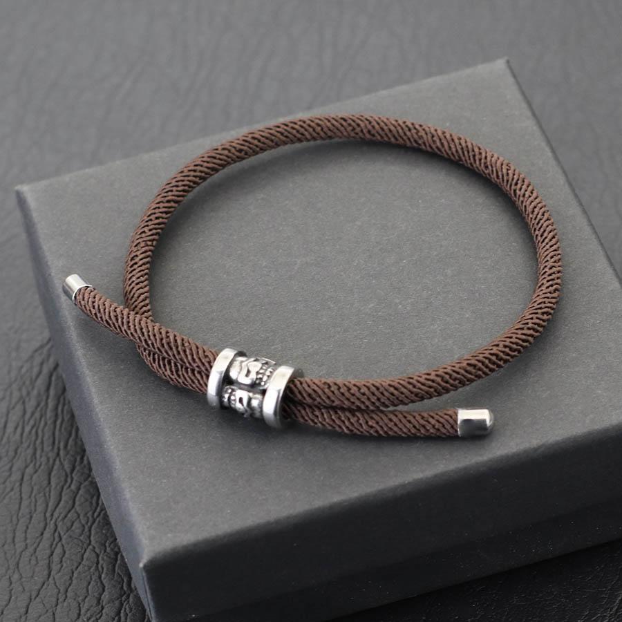 Simple Fashion Stainless Steel Adjustable Hand Rope Silver Color Jewelry Men and Women Hand Jewelry Gift Party Jewelry