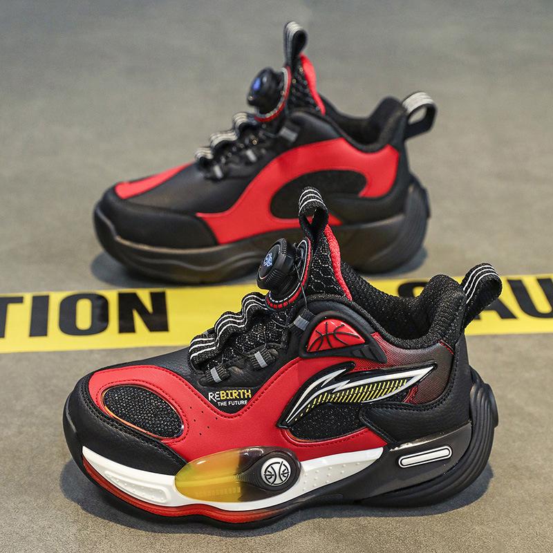 Boys' Autumn/Winter Shock-Absorbing Non-Slip Basketball & Running Shoes