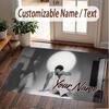 Custom Name Crystal Velvet Rug,Benson Boone Comfortable Anti Slip Floor Mat For Room Decoration