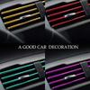 10 Pcs Car Air Vent Grille Decoration Trim Sticker U Style Air Conditioner Outlet Decoration Strip Car Decoration