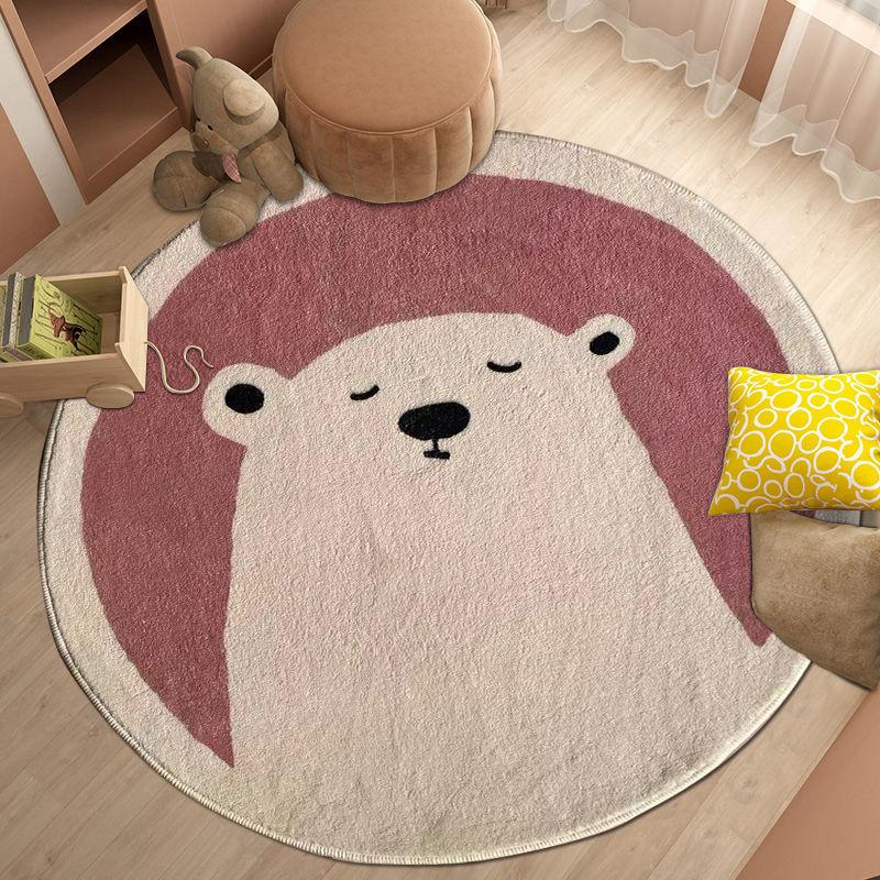

Мультяшный круглый ковер, утолщенный кашемировый ковер, ковер для гостиной, спальни, напольный коврик, детский круглый ковер, декор для спальни diameter 160cm