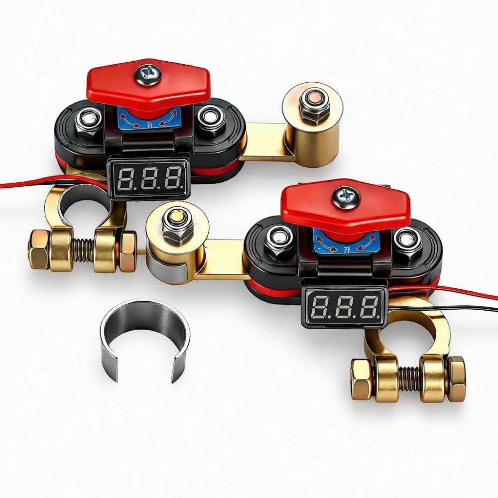 Heavy Duty Car Battery Switch Pure Copper Terminal Clamp Anti Leakage Device Quick Power Off Connector For Vehicle Maintenance