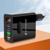 45W USB C Charger Fast Charging Charger 4 Ports Digital Display Mobile Phone Charger PD Power Adapter for Samsung Xiaomi iPhone