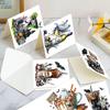 6Pcs Rhinestone Diamond Art Mosaic Postcards DIY Diamond Painting Greeting Card Set Halloween Theme Creative Halloween Card Kit