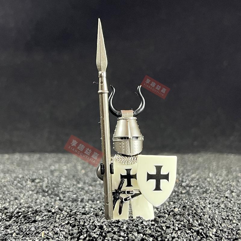 Medieval Hospitaller Teutonic Knights Building Blocks DIY Mini Action Toy Figures Assemble Bricks Children Toys Gifts Series 3