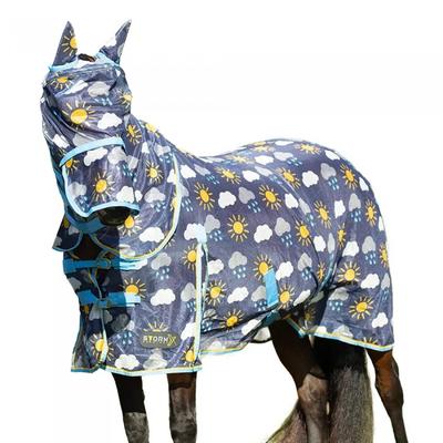 Hy Venga Lluvia o Sol Máscara Antimoscas para Caballo con Orejas y Nariz Desmontable