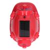 Casco de Seguridad Solar Rojo con 6 Ventiladores Doble Aire Acondicionado Bluetooth Casco de Choque 12000mAh