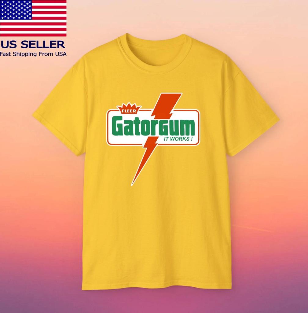 Gatorgum Retro Kaugummi Gelb Größe S-5XL