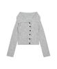 LARTIGENT L14 Off-Shoulder Knit (Gray)