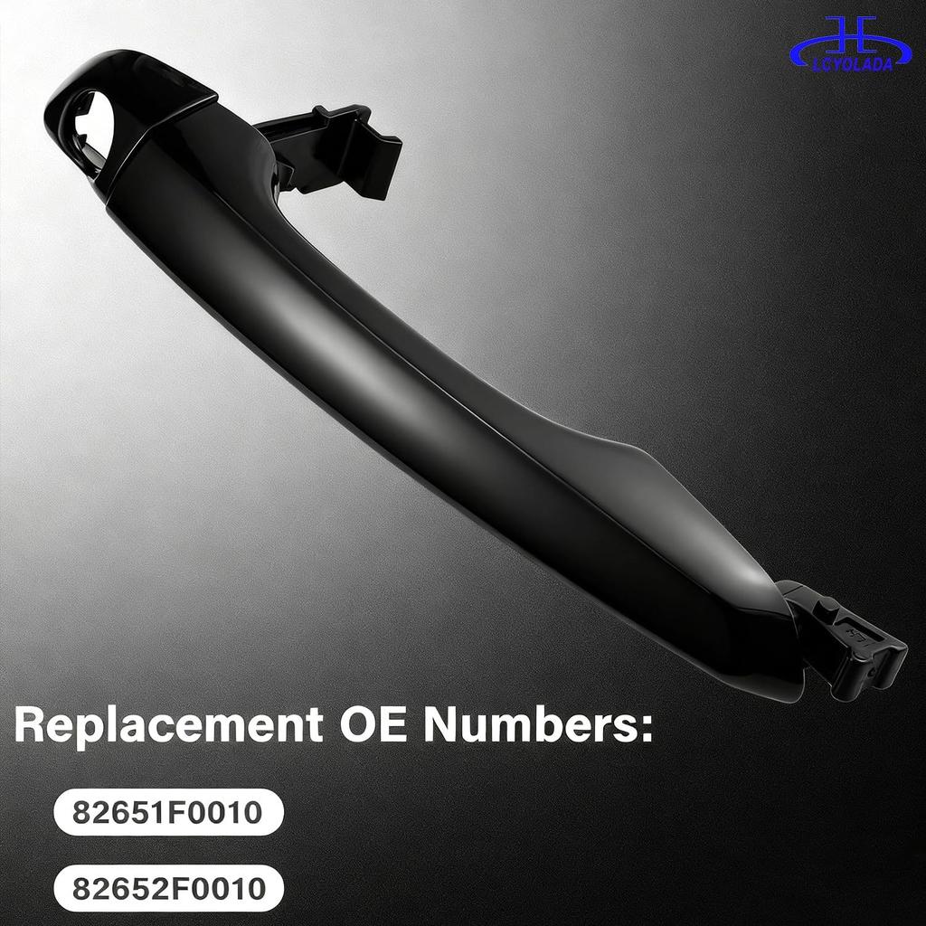 Vordere linke Fahrerseite Außen Türgriff Kompatibel mit Hyundai Elantra 2017 2018 2019 2020 - Ohne Smart Key Entry - Schwarz