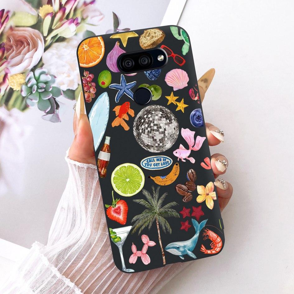 Para LG K40s 2019 Funda Nueva Moda Flor Mariposa Silicona Suave Mate Cubierta Para LG K40s K 40s Funda en LGK40s Paracho Protector
