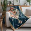 Turkish Vintage Kilim Rug Soft Plush Wool Area Rug Bohemian Home Decor Accent Blanket