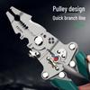 Multifunctional Electrician Pliers: Wire Stripping, Cutting, Splitting, Crimping, and Wrapping Tool