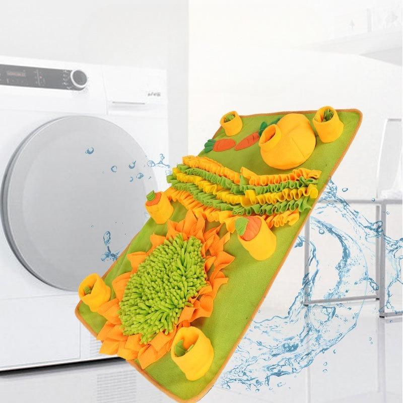 Pet Puzzle Decompression Interactive Shaking Fleece Hidden Food Sniffing Pad To Relieve Stuffiness Slow Food Pad Pet Supplies