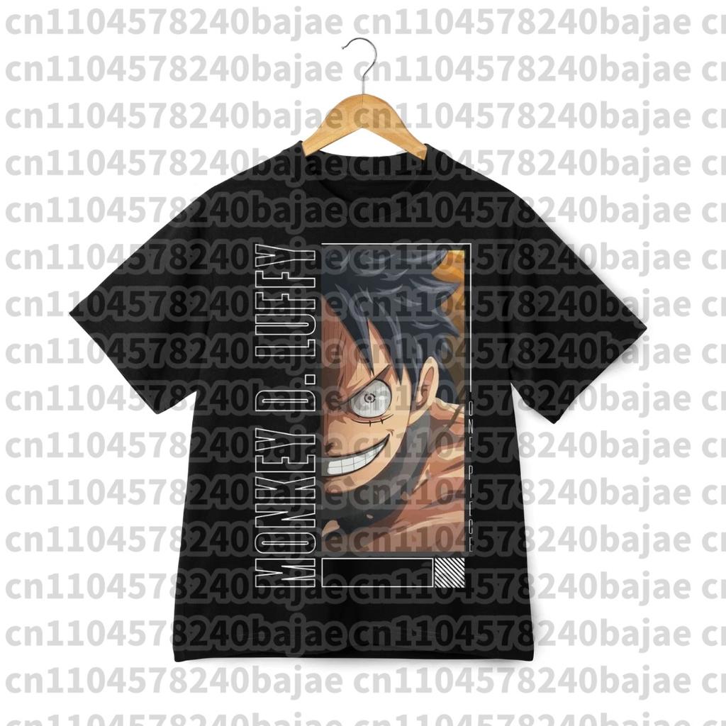 Camiseta Estampada de Anime Japonés One Piece para Hombre Roronoa Zoro Niño Infantil Harajuku Manga Corta Niños Camiseta de Luffy Ropa