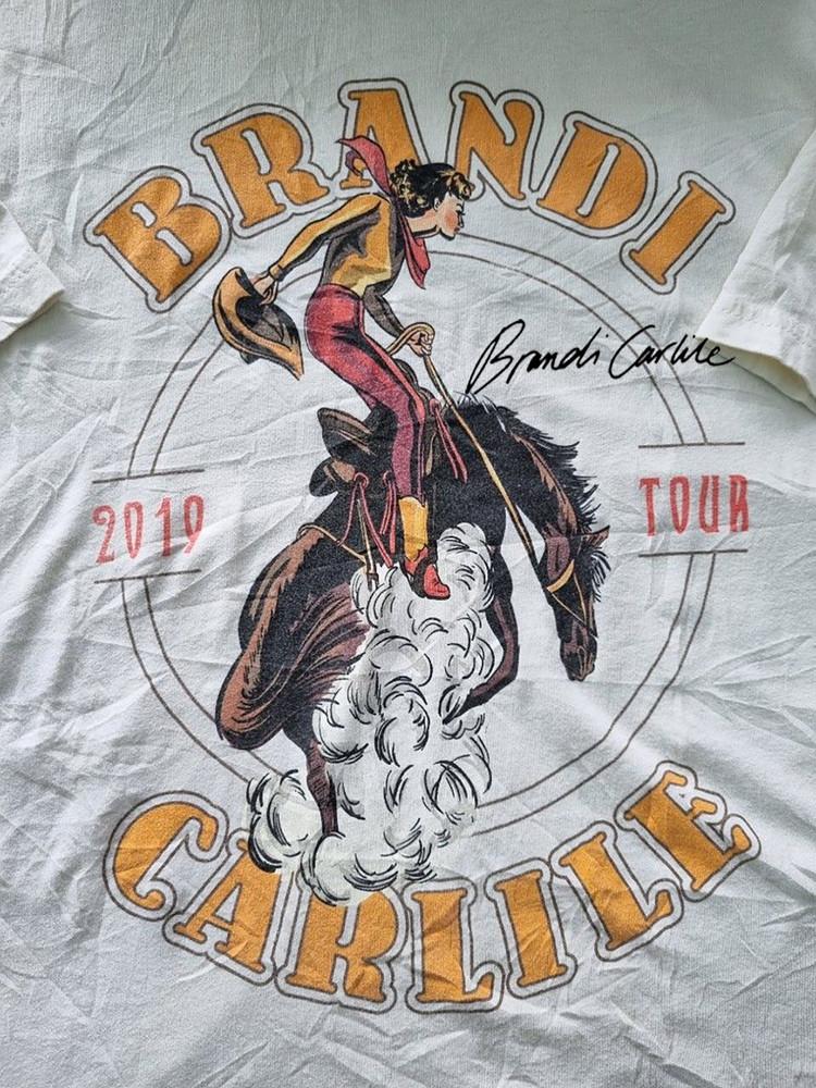 Хлопковая футболка из коллекции тура Бренди Карлайл 2019 года Полный размер MD1130 Унисекс футболка S