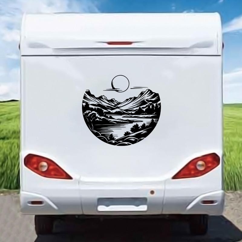 Paesaggio all'Alba Camper Furgone Camion Auto Adesivo Decalcomania Motorhome Caravan Auto da Campeggio Veicolo Decorazione