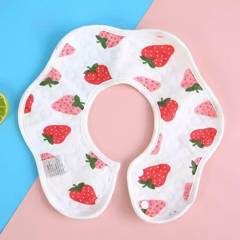 Haklappar: Sexlagers gasväv bomull, Vattentät, Blommönster för barn och spädbarn, Föräldra-nödvändigheter