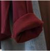 Plus Size Women's Double-Sided Velvet V-Neck Top: Autumn/Winter, Long Sleeve, Loose & Slimming Design, Hides Flaws