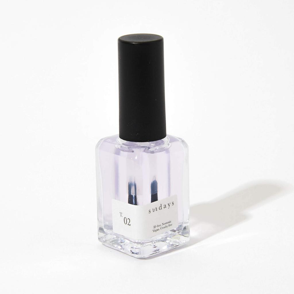 Sundays Nail Polish Top Coat T.02 (Quick Drying, UV Protection) Liquid 14ml (x 1)