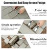 2Pcs Paver Removal Tool Metal Garden Brick Block Puller Tool with Nonslip Handle and Double Joint Scraper Paver Lifting Puller