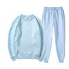 Men's Sports Suit Loose Casual Fleece Sweater Sweatpants 2-piece Set Light Plate Round Neck Shirt Set Wholesale