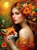 Diamond Painting New Collection Woman and Foxes Diy Full Rhinestone Embroidery Animals Flowers Mosaic Cross Stitch Kits Wall Decor