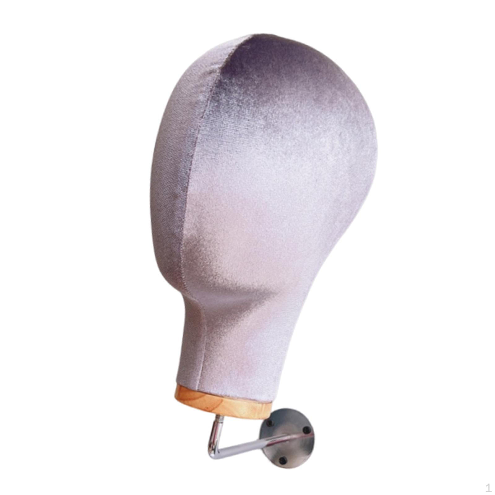 

Настенный Манекен Голова Модель Шляпа Кепка Подставка 54 см Окружность Бархатная Ткань Высота 28 см для серый