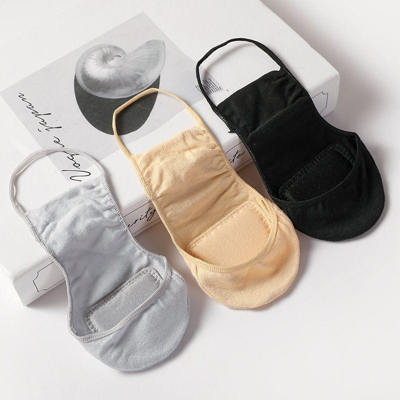 10 Pairs Thin Garter Cotton Boat for Women Forefoot Thickened Pad Shockproof Anti-slip Invisible No-drop High Heel Socks