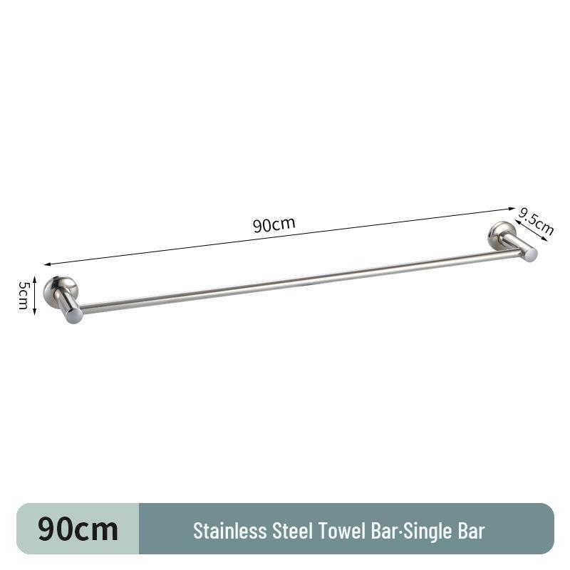 304 Stainless Steel Double Bar Bathroom Towel Rack