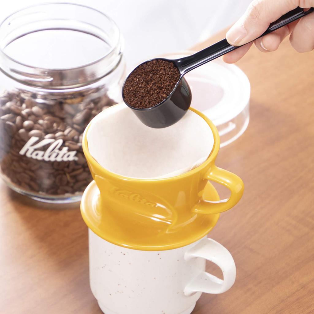 Kalita Coffee Measure Enamel Black L TSUBAME