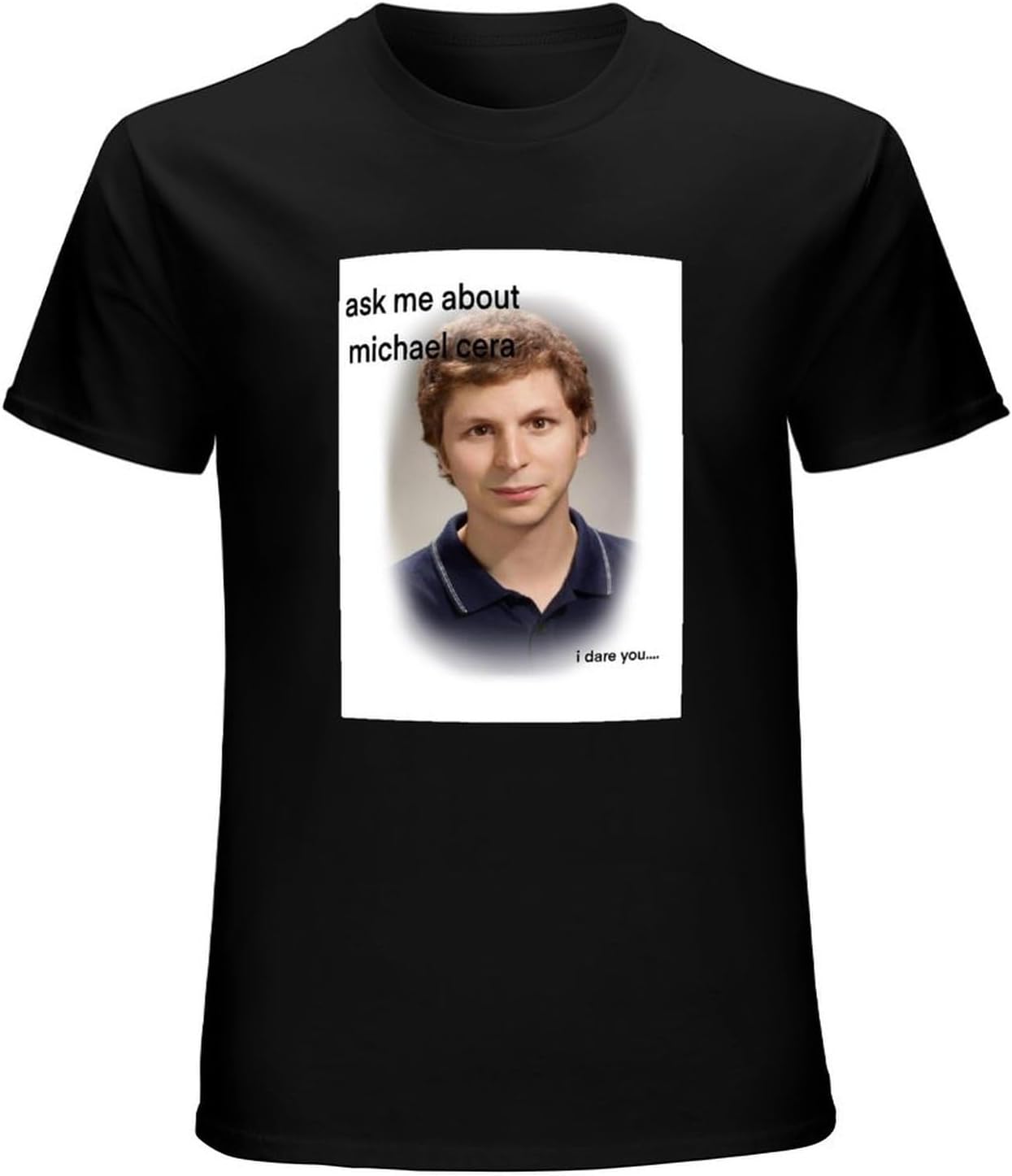 Men s Round Neck T Shirt Men s Seth and Evan Superbad Movie Michael Cera T Shirt M