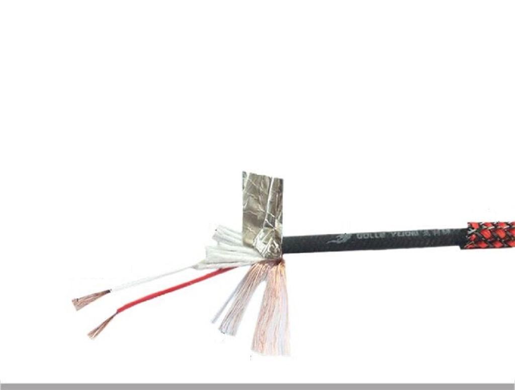 Standard-Stereo-Klinkenstecker männlich, monauraler Klinkenstecker männlich x 2, dickes und flexibles Audiokabel aus reinem Kupfer 4N OFC mit Nylon-Finish [WVY-P56-1.5] 6,3 mm