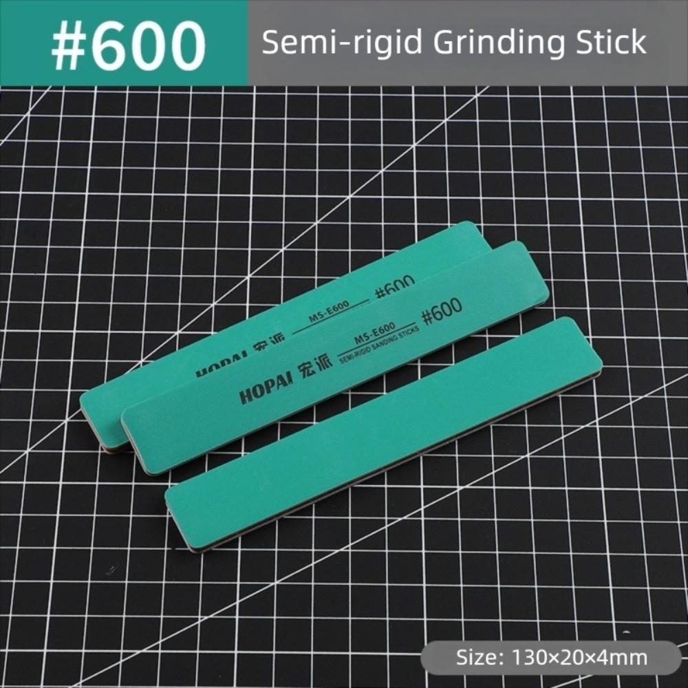 Washable Semi-rigid Sanding Sticks Semi-rigid Model Build Tools for Model Build 3pcs-600#