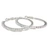 Luxurious Hoop Earrings with Micro-inlaid Cir...
